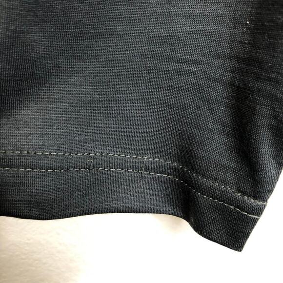 NWT J. Hilburn 100% Merino Wool Black Quarter Zip Pullover Sweater XL Top Casual - Picture 5 of 13